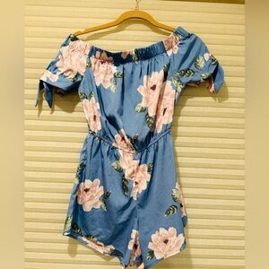 Floral Off-Shoulder Romper